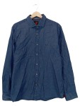 Vorschaubild 1 von Herren Freizeithemd Langarm Hemd Blau Casual Gr. 50 L Baumwolle