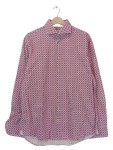 Vorschaubild 1 von Herren Business Hemd Pink Geometrisch Gr. 50 L Langarm