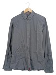 Vorschaubild 1 von Herren Business Hemd Grau Langarm Gr. 48 M Slim Fit Baumwolle