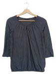 Vorschaubild 1 von Damen Pullover Grau Gr. 34 Casual 3, 4-Arm Modal Baumwolle