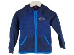 Vorschaubild 1 von Kinder Strickjacke Kapuze Blau Meliert Gr. 92