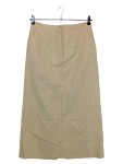 Vorschaubild 1 von Bleistiftrock Damen Gr. 40 L Beige Klassisch Baumwolle Maxirock