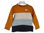 Vorschaubild 1 von Kinder Pullover Langarmshirt Mehrfarbig Gestreift Teddy Gr. 110