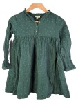 Vorschaubild 1 von Mädchen Blusenkleid Kleid Gr. 134 Grün Punkte Baumwolle