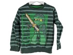 Vorschaubild 1 von Ninjago Pullover Grün Gestreift Ninja Motiv Kinder Gr. 128