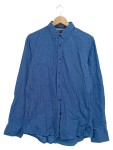Vorschaubild 1 von Herren Business Hemd Blau Gemustert Gr. 50 L Slim Fit