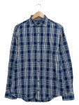 Vorschaubild 1 von Freizeithemd Kariert Blau Herren Gr. 50 L Langarm