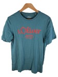 Vorschaubild 1 von Herren T-Shirt Elevated Essentials Gr. M Petrol Logo-Print Casual