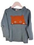 Vorschaubild 1 von Pullover Blau Fuchs Motiv Gr. 110 Baumwolle Kinder