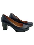 Vorschaubild 2 von Damen Pumps Blau Gr. 40.5 Leder Klassisch