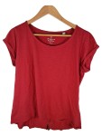 Vorschaubild 1 von Damen T-Shirt Organic Cotton Rot Gr. 40 L Basic Kurzarm