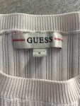 Vorschaubild 2 von Damen Pullover Strickshirt Kurzarm Beige Rippstrick Gr. 36 S