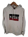Vorschaubild 1 von Kapuzenpullover Hoodie Herren Gr. 44 XS Weiß Logo-Print Casual