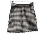 Vorschaubild 1 von Damen Minirock Kariert Schwarz Gr. 34 XS Fransen