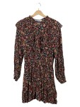 Vorschaubild 1 von Damen Blusenkleid Gr. 38 M Mehrfarbig Blumenmuster Rüschen