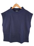 Vorschaubild 1 von Damen Pullunder Rollkragen Blau Gr. 42, XL Baumwolle