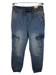 Vorschaubild 1 von Kinder Jungen Cargo Jeans Hose Blau Gr. 158 Pull-On Jogger