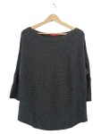 Vorschaubild 1 von Damen Pullover Strickpullover Grau Gr. 44 XXL Rippstrick Casual