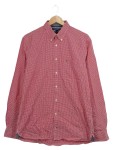 Vorschaubild 1 von Herren Freizeithemd Rot Kariert Gr. 50 L Casual Baumwolle
