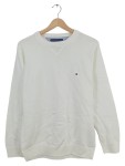 Vorschaubild 1 von Herren Pullover Weiß Gr. 46 S Casual Baumwolle Logo