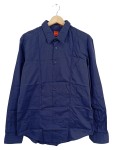 Vorschaubild 1 von Herren Business Hemd Blau Langarm Gr. 50 L Baumwolle Uni