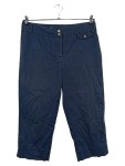 Vorschaubild 1 von Damen Capri Stoffhose Blau Gr. 38 W29 M