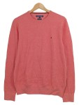 Vorschaubild 1 von Herren Pullover Rosa Gr. 48/M Baumwolle Basic Rundhals Logo