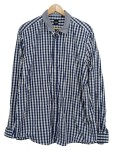 Vorschaubild 1 von Herren Freizeithemd Kariert Blau Gr. 54 XXL Langarm Baumwolle