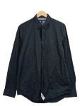 Vorschaubild 1 von Herren Business Hemd Schwarz Gr. 50 L Slim Fit Langarm
