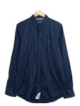 Vorschaubild 1 von Herren Freizeithemd Blau Gr. 50 L Langarm Button-Down