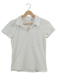 Vorschaubild 1 von Damen Poloshirt Weiß Gr. 38 M Kurzarm Basic Baumwolle