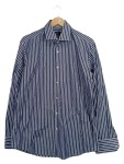 Vorschaubild 1 von Herren Business Hemd Blau Weiß Gestreift Regular Fit Gr. 42