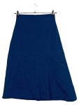 Vorschaubild 1 von Damen Wickelrock Blau Gr. 38 M Maxirock Viskose Klassisch