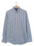 Vorschaubild 1 von Freizeithemd Herren Gr. 48 M Blau Weiß Gestreift Button-Down