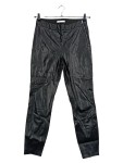 Vorschaubild 1 von Damen Lederhose Optik Schwarz Gr. 36 W28 S Reißverschluss