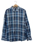 Vorschaubild 1 von Herren Freizeithemd Kariert Blau Gr. 52 XL Langarm Button-Down