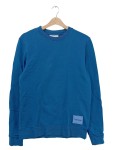 Vorschaubild 1 von Sweatshirt Herren Blau Gr. 48 M Logo Patch Casual Baumwolle