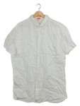 Vorschaubild 1 von Herren Freizeithemd Kurzarm Weiß Leinen Slim Fit Gr. 54 XXL