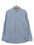 Vorschaubild 1 von Herren Freizeithemd Blau Gestreift Gr. 48 M Baumwolle