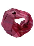 Vorschaubild 1 von Schal Damen Kariert Pink Rot Fransen 190x90 cm Casual