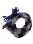 Vorschaubild 1 von Damen Schal Mehrfarbig Gestreift Fransen 95x25cm Casual