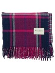 Vorschaubild 1 von Schal Damen Pink Blau Kariert Fransen 204x29cm