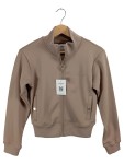 Vorschaubild 1 von Damen Blouson Jacke Beige Gr. 34 XS Casual Reißverschluss Logo