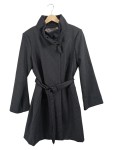Vorschaubild 1 von Trenchcoat Damen Gr. 40 Grau Wolle Elegant