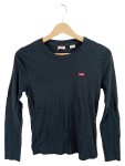 Vorschaubild 1 von Damen Langarmshirt Schwarz Gr. 38 M Basic Baumwolle Logo