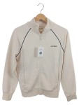 Vorschaubild 1 von Sweatjacke Beige Reißverschluss Logo-Print Damen Gr. 34 XS