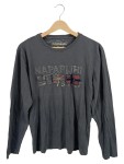 Vorschaubild 1 von Herren Langarmshirt Grau Gr. 50 L mit Logo-Applikation