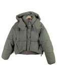 Vorschaubild 1 von Damen Steppjacke Oliv Gr. 38 M Kapuze Casual Polyurethan