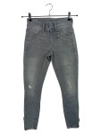 Vorschaubild 1 von Lynn Skinny Fit Jeans Damen Gr. 36 W28 Grau Reißverschluss Casual