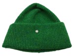 Vorschaubild 1 von Beanie Mütze Damen Grün Rippstrick Wolle Polyacryl Casual